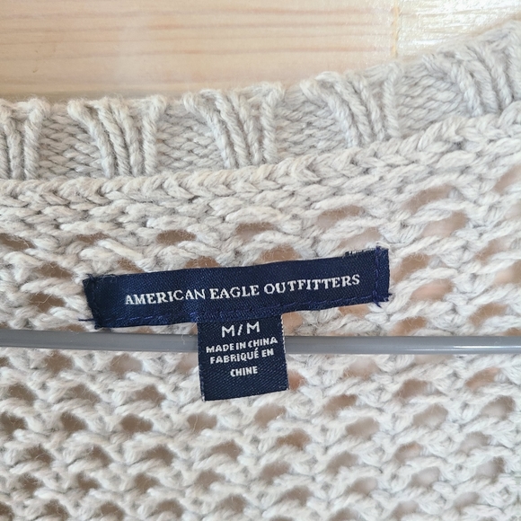 American Eagle Grey Knit Sweather - Picture 6 of 7